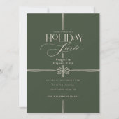 Vakantie Soirée Elegant Christmas Bow Cadeau Kaart (Voorkant)