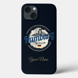  vakantie souvenir van skyline van hamburg Case-Mate iPhone case