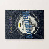  vakantie souvenir van skyline van hamburg legpuzzel (Horizontaal)