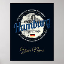  vakantie souvenir van skyline van hamburg