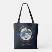  vakantie souvenir van skyline van hamburg tote bag (Achterkant)