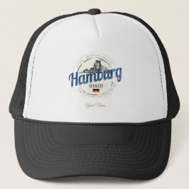  vakantie souvenir van skyline van hamburg trucker pet
