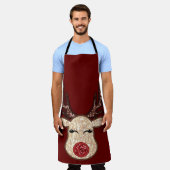 Vakantie Sparkle/ Rendier Jongen en Meisje Kerstmi Schort (Gedragen)