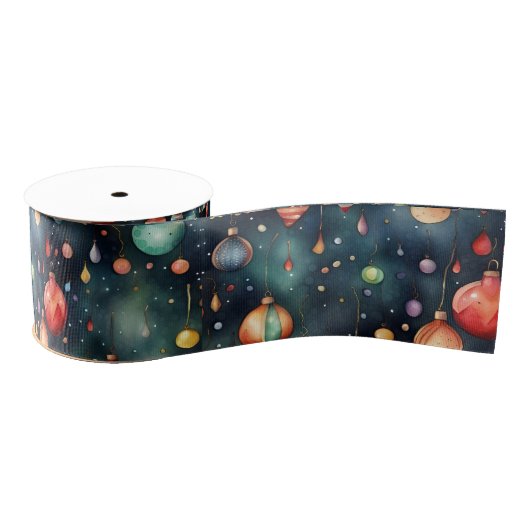 Vakantie Speelgoed, Kerstdecoratie waterverf kunst Grosgrain Lint (Spoel)