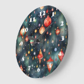 Vakantie Speelgoed, Kerstdecoratie waterverf kunst Grote Klok (Hoek)