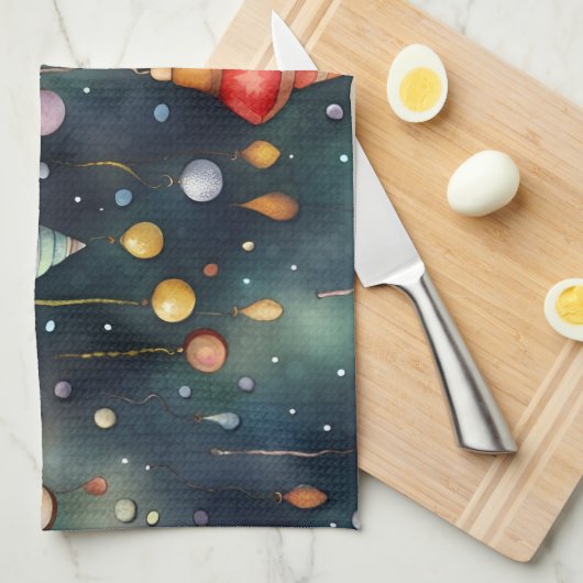 Vakantie speelgoed, Kerststemming Theedoek (Quarter Fold)