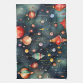 Vakantie speelgoed, Kerststemming Theedoek (Verticaal)