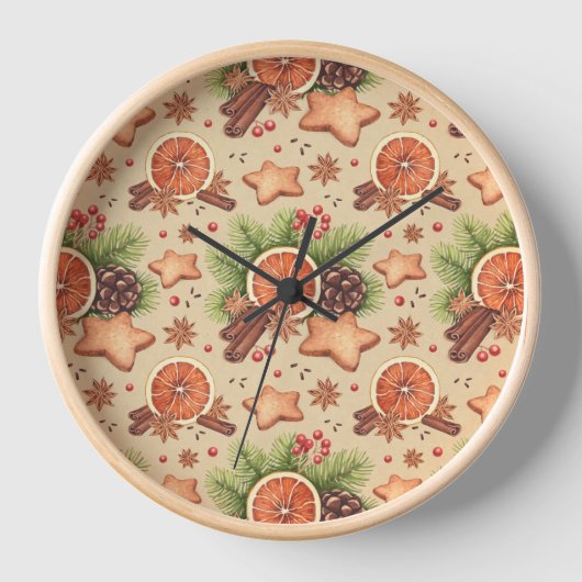 Vakantie Spice Wandklok (Voorkant)