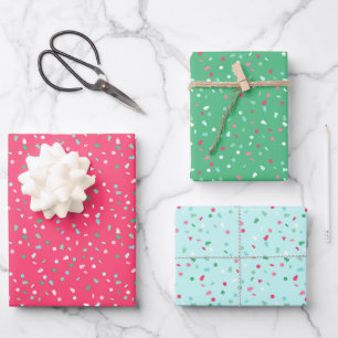 Vakantie Sprinkles Wrapping Papier Kleur Trio 2 Inpakpapier Vel