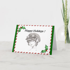 Vakantie Steampunk Pixie Wenskaart Feestdagen Kaart