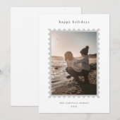 Vakantie Stempel Feestdagenkaart (Voorkant / Achterkant)