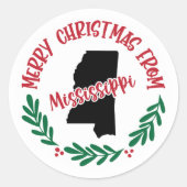Vakantie Sticker vanuit Mississippi (Voorkant)