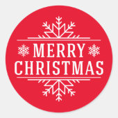 Vakantie Stickers Vrolijk kerstfeest (Voorkant)