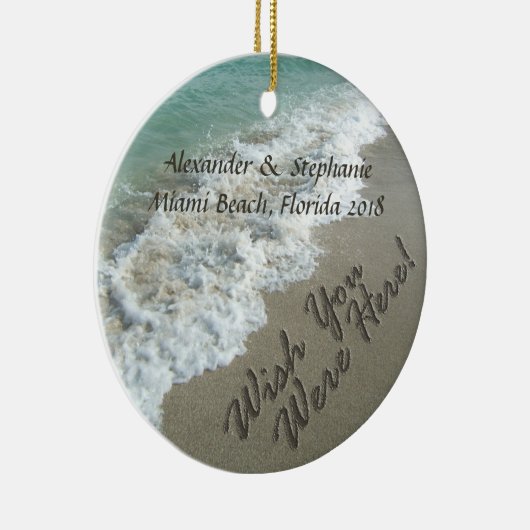 Vakantie Strand Souvenir Kerstmis Ornament (Rechts)