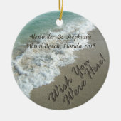 Vakantie Strand Souvenir Kerstmis Ornament (Voorkant)