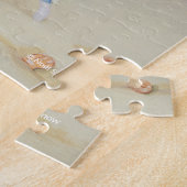 Vakantie Strandkat onder palmboom Legpuzzel (Zijkant)