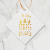 Vakantie Stress Reliever Gold Bedankjes Labels (Voorkant)
