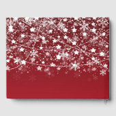 Vakantie String Lights Red Christmas Guest Book Gastenboek (Achterkant)