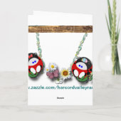 Vakantie Swinger Feestdagen Kaart (Achterkant)