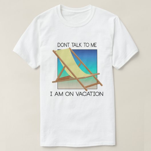 Vakantie T-shirt (Design voorkant)