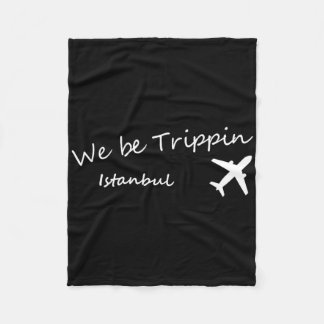 Vakantie T-shirt We Be Trippin Reisbestemming Ista Fleece Deken