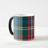 Vakantie Tartan Plaid INITIALEN Classic Christmas Magische Mok (Voorkant links)