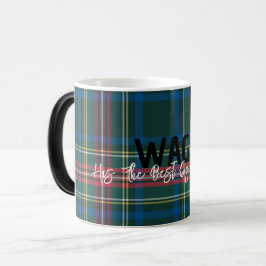 Vakantie Tartan Plaid PET NAME Beste Papa Mam Plez Magische Mok