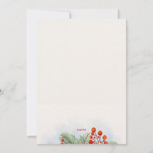 Vakantie Tea Party Kaart (Achterkant)