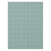 Vakantie teckels met geschenken en sleeën patroon tafelkleed (Voorkant)