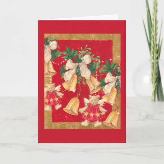 VAKANTIE TEDDYBEER FEESTDAGEN KAART (Voorkant)