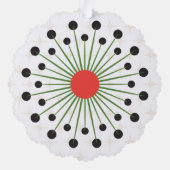 Vakantie teken papier Ornament (Achterkant)