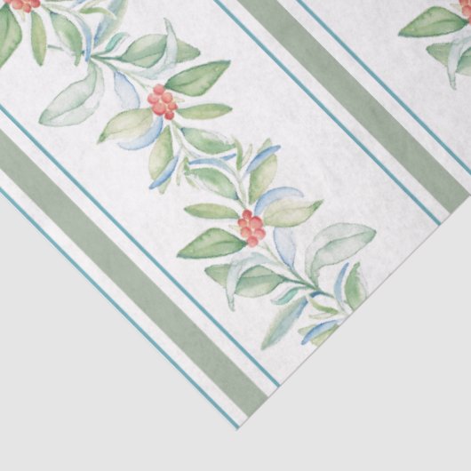 Vakantie-thema Tissue Paper Botanische Waterverf Tissuepapier (Detail)