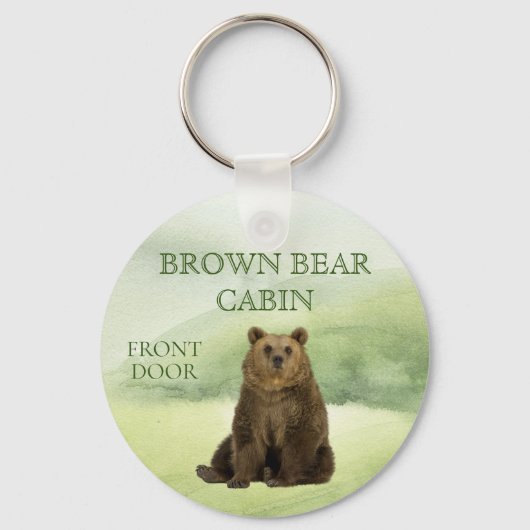 Vakantie thuiswoningbezit cabine Mountain Sleutelhanger (Voorkant)