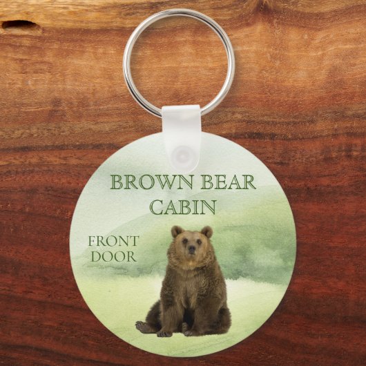Vakantie thuiswoningbezit cabine Mountain Sleutelhanger (Voorkant)