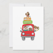 Vakantie tijdens feestdagen kaart (Voorkant)