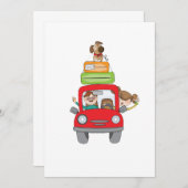 Vakantie tijdens feestdagen kaart (Voorkant / Achterkant)