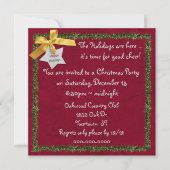 Vakantie Tinsel Border Kaart (Voorkant)