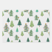 Vakantie trio cadeauverpakking inpakpapier vel (Voorkant 3)