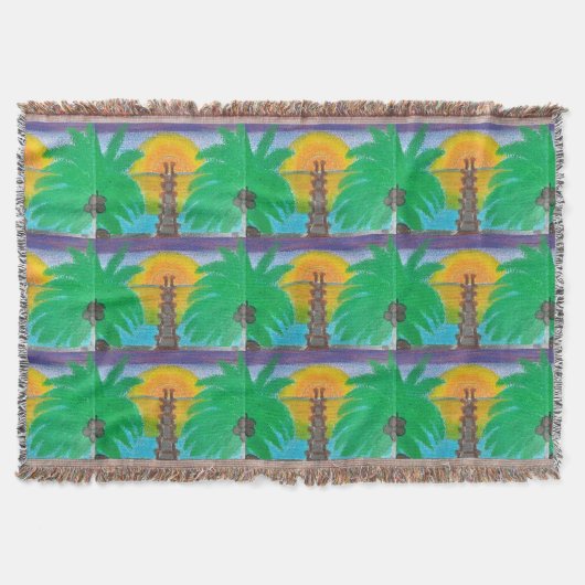 Vakantie tropisch get-a-way deken (Voorkant)