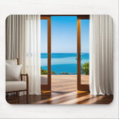 Vakantie Tropisch Uitzicht in Doorway Muismat (Voorkant)