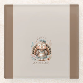 Vakantie Turkije Aangepaste tekst toevoegen Glazen Onderzetter