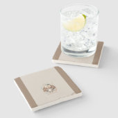 Vakantie Turkije Aangepaste tekst toevoegen Stenen Onderzetter (Zijkant)