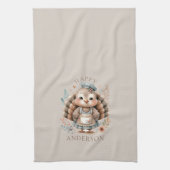 Vakantie Turkije Aangepaste tekst toevoegen Theedoek (Verticaal)