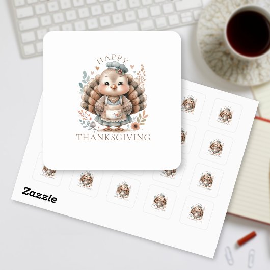 Vakantie Turkije Aangepaste tekst toevoegen Vierkante Sticker