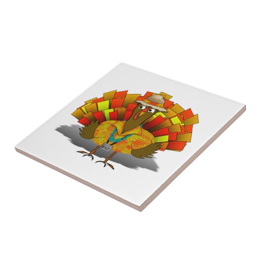 Vakantie Turkije Thanksgiving Tegeltje (Zijkant)