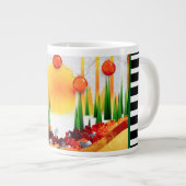 Vakantie tussen de dennen! grote koffiekop (Voorkant rechts)