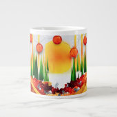 Vakantie tussen de dennen! grote koffiekop (Voorkant)
