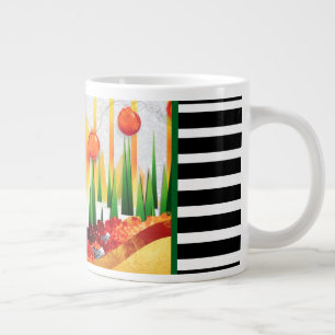 Vakantie tussen de dennen! grote koffiekop