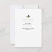 Vakantie typografie kerst geboorte aankondiging (Achterkant)