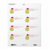 Vakantie Uil Verzendlabels Etiket (Full Sheet)